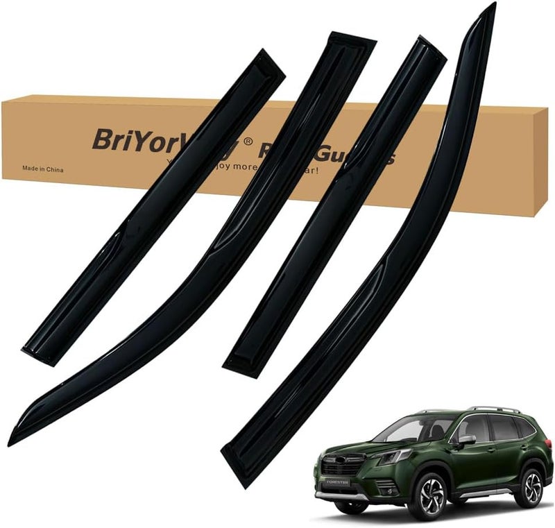 BriYorWay Vent Shades Rain Guards for Subaru Forester 2019 2020 2021 2022 2023 2024 Accessories, for Subaru Forester Window Deflectors Window Visors - Image 1